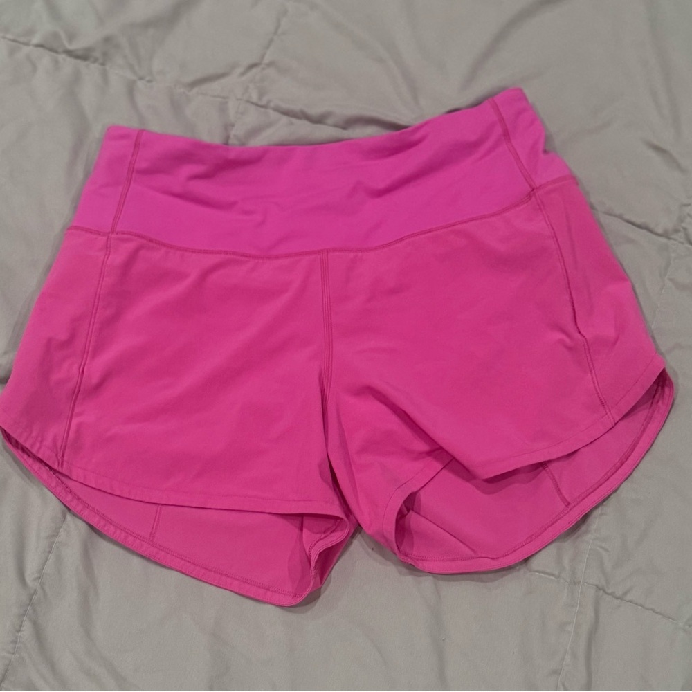 4” HR speed Ups Lululemon Athletica Vibrant Pink Athletic Shorts